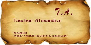 Taucher Alexandra névjegykártya